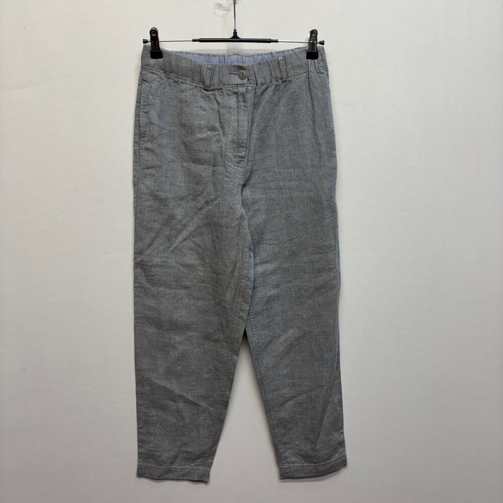 Poetry Women Linen Wool Blend Pants Size US 4 UK 8 Gray C122 -20